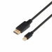 Adaptér Mini DisplayPort na DisplayPort Aisens A124-0131 2 m Čierna