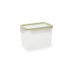 Hermetic Lunch Box Quid Greenery Transparent Plastic Rectangular 1,05 L (4 Units)
