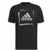 Camiseta de Manga Corta Hombre Adidas Negro (S)