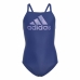 Zwempak voor Meisjes Adidas Big Logo Blauw
