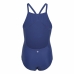 Badeanzug für Mädchen Adidas Big Logo Blau