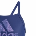 Badedrakt for jenter Adidas Big Logo Blå