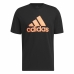 Tricou cu Mânecă Scurtă Bărbați Adidas Logo Negru (L)