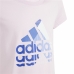 Barn T-shirt med kortärm Adidas Graphic Rosa