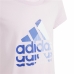 Děstké Tričko s krátkým rukávem Adidas Graphic Růžový