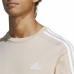 T-shirt med kortärm Herr Adidas 3 Stripes Beige (L)