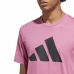 Kortærmet T-shirt til Mænd Adidas Training Essentials Blomme (S)