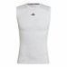 Men’s Short Sleeve T-Shirt Adidas White (XL)