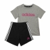 Set Sport pentru Bebeluși Adidas Essentials Lineage Gri închis