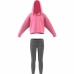 Sportsantrekk for barn Adidas Fleece Lyse Rosa