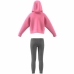 Completo Sportivo per Bambini Adidas Fleece Rosa chiaro