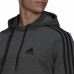 Hettegenser til Menn Adidas 3 Stripes Lysegrp