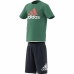 Otroški športni outfit Adidas Temno zelena