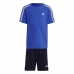 Lasten urheiluasu Adidas 3 Stripes Sininen