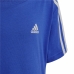 Completo Sportivo per Bambini Adidas 3 Stripes Azzurro