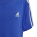 Conjunto Desportivo para Crianças Adidas 3 Stripes Azul