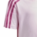 Conjunto Desportivo para Crianças Adidas 3 Stripes Cor de Rosa