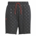 Pantaloncini da Pallacanestro da Uomo Adidas Trae Allover Print Grigio