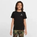 Παιδικό Μπλούζα με Κοντό Μανίκι Jordan Jumpman Air Emb Μαύρο