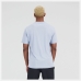 Heren-T-Shirt met Korte Mouwen New Balance Essentials Stacked Logo Indigo (L)