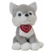 Bamse Husky Hjerte 36 cm