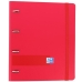 Carpeta de anillas Oxford EuropeanBinder Rojo A4+ (4 Unidades)