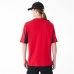 Heren-T-Shirt met Korte Mouwen New Era NBA MESH PANEL OS TEE CHIBU 60435481  Rood (M)