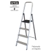 Opvouwbare ladder met 4 tredes Antia Aluminium (Refurbished B)