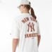 Miesten T-paita New Era  WORDMARK OS TEE NEYYAN 60435536  Valkoinen (M)