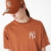 Men’s Short Sleeve T-Shirt New Era LEAGUE ESSNTLS LC OS TEE NEYYAN 60435552 Brown (XL)
