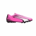 Chaussures de Football Multi-crampons pour Adultes Puma Ultra Play MG Blanc Rose foncé