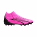 Chaussures de Football Multi-crampons pour Adultes Puma Ultra Pro MG Blanc Rose foncé