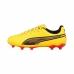 Chuteiras Infantis Puma King Matc FG/AG Amarelo Laranja