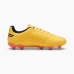 Chuteiras Infantis Puma King Matc FG/AG Amarelo Laranja