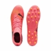 Buty korki dla dorosłych do gry w piłkę Puma FUTURE 7 MATCH MG Sunset Glow Czerwony