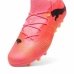 Buty korki dla dorosłych do gry w piłkę Puma FUTURE 7 MATCH MG Sunset Glow Czerwony