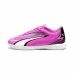 Chuteiras de Futebol de Salão Infantis Puma Ultra Play Branco Rosa-escuro Infantil Unissexo