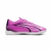 Chaussures de Futsal pour Enfants Puma Ultra Play Blanc Rose foncé Enfant Unisexe