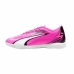 Chuteiras de Futebol de Salão para Adultos Puma Ultra Play Branco Rosa-escuro Unissexo