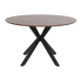 Mesa de Comedor Home ESPRIT Marrón Negro Hierro Madera MDF 120 x 120 x 75 cm