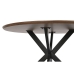 Mesa de Comedor Home ESPRIT Marrón Negro Hierro Madera MDF 120 x 120 x 75 cm