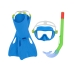 Bestway Set Snorkel Junior Anatomischer Gurt Sortierte Farbe 37-41 +7 Jahre Strand und Pool 25019