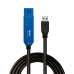 USB laidas LINDY 43229 15 m Juoda (1 vnt.)
