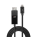 USB-C-kabel LINDY 43341 1 m Svart (1 antal)