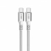 Cable USB-C a USB-C DCU Blanco 1,5 m