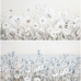 Πίνακας DKD Home Decor 120 x 3,5 x 60 cm 120 x 3,7 x 60 cm Blomster Shabby Chic (x2)