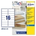Етикети за принтер Avery J8562 25 Листи 99,1 x 33,9 mm Прозрачен (5 броя)
