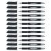 Esferográfica de tinta líquida Uni-Ball Rollerball Jestsream SX-210 Preto 1 mm (12 Peças)