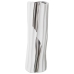 Vaso Alexandra House Living Bianco Argentato Ceramica 11 x 10 x 33 cm