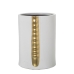 Vaso Alexandra House Living Branco Dourado Cerâmica 17 x 17 x 23 cm